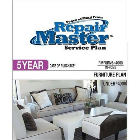 Repair Master RMFURN5 4000 5-Yr Date of Purchase Furniture Plan - Under $4000