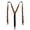 Tan, variant on CTM Coated Leather Clip-End 1 Inch Suspenders (Men)