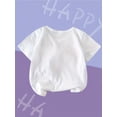 thumbnail image 3 of PAWS & Kitten Graphic Print Tee, Girls Comfy & Trendy T-shirt For Spring & Summer, Girls Clothes For Outdoors, 3 of 5