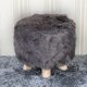 thumbnail image 2 of Reposapiés: funda forma forma forma para asiento de silla, ajuste de 28 cm / 11 pulgadas de diámetro gris BLESIY Cubierta de taburete, 2 of 6