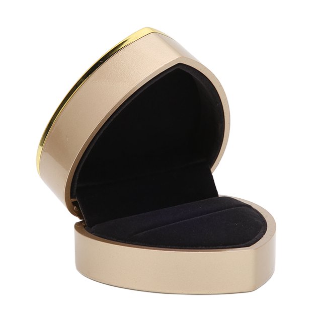 Caja de anillos iluminados Caja de regalo de joyería iluminada Caja de anillo con anillos de luz Caja de regalo Flocado suave Iluminación en forma de calor Estuche de ANGGREK Otros