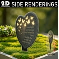 thumbnail image 4 of PpgejGEK 2D Flat Butterfly Heart Memorial Garden Stake, Weatherproof Acrylic Outdoor Decoration for Flower Bed Lawn, 12 Inch, 4 of 6