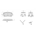 thumbnail image 5 of Winstop Brake Pad Set, Rear WS.1585.0.C, Honda Pilot 2022-2012, 5 of 5