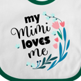 thumbnail image 4 of Inktastic My Mimi Loves Me Girl Girls Baby Bib, 4 of 4