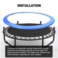 thumbnail image 3 of QJUHUNG Tapis de Protection pour Trampoline Couverture de Ressort de Trampoline Coussin de Sécurité Rond Couverture de Protection de Ressort Résistante à l'Eau Accessoires de Trampoline 12 Pieds, 3 of 7