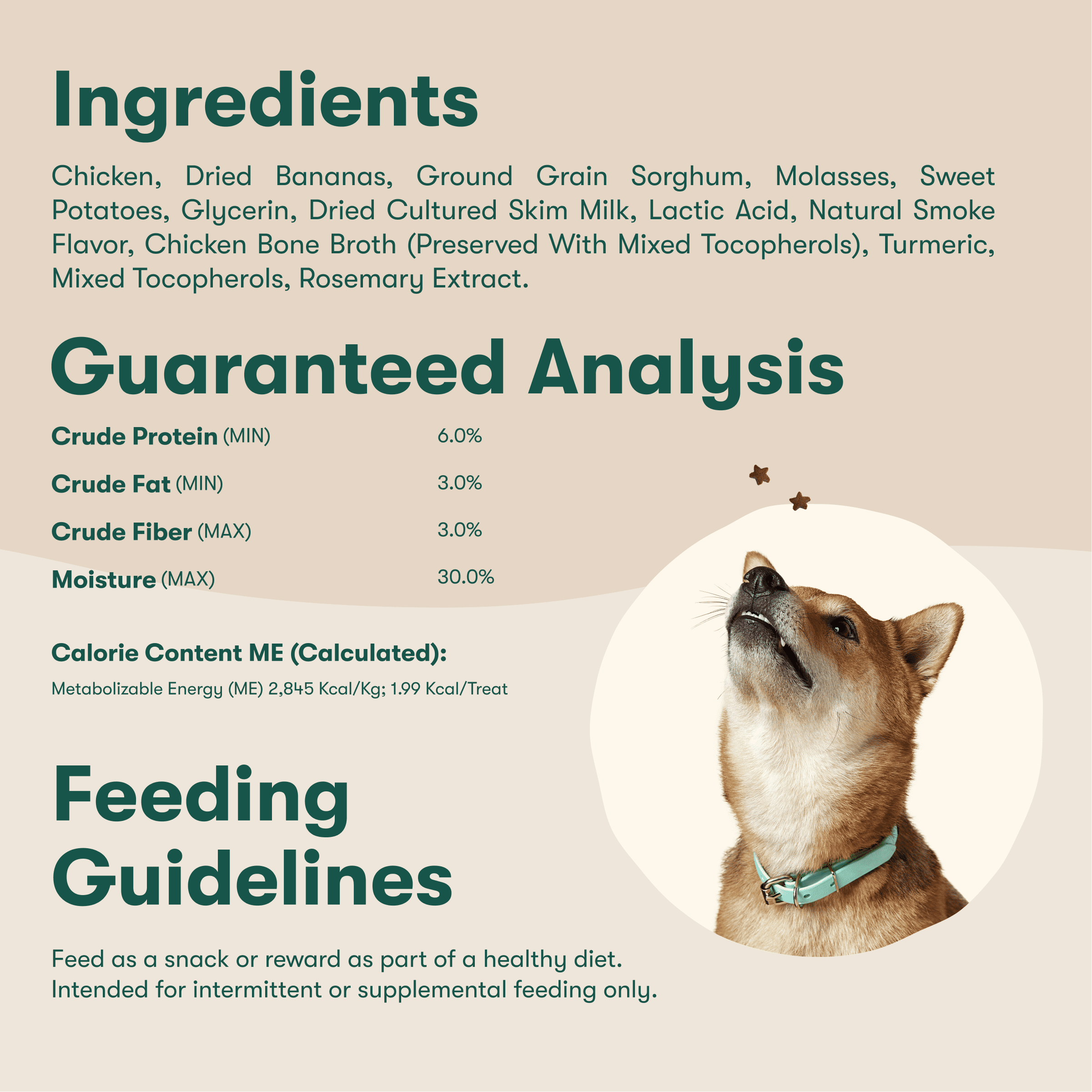 (2 pack) Jinx Chicken and Banana Tiny Treats Natural Dog Training Treats, 4 oz Bag