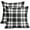 Black White, variant on Brown Green Spring Plaid Pillow Covers 18x18 Set of 2 Seasonal Tartan Buffalo Plaid Holiday Print Decorative Outdoor Pillowcases Farmhouse Summer Throw Cushion Case Couch Sofa Bed Decor