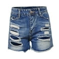 thumbnail image 6 of TAIAOJING Women Ripped Jeans Short Summer Jeans High Waist Slim Hole Denim Shorts, 6 of 6