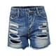 thumbnail image 5 of Pantalones cortos desgastados de cintura alta para mujer: corte ajustado, detalle de agujeros, denim de algodón, vaqueros sexys de verano, conversión de tallas EE. UU./Reino Unido/UE, 5 of 5