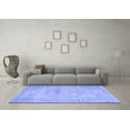 thumbnail image 3 of Ahgly Company Machine Washable Indoor Rectangle Abstract Blue Contemporary Area Rugs, 2' x 5', 3 of 4