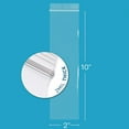 thumbnail image 2 of GPI 2” x 10” Reclosable Ziplock Bag 2 Mil Clear Zipper Bags, 1000-Pack, 2 of 7
