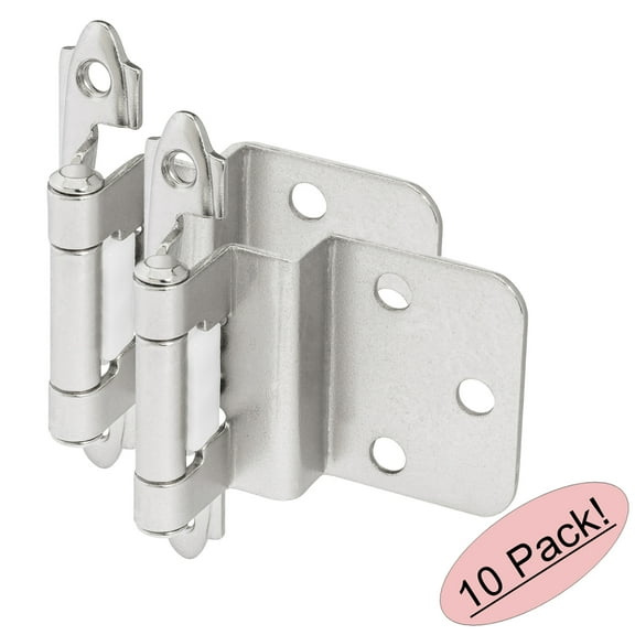 10 Pair Pack - Cosmas 15628-CH Polished Chrome Cabinet Hinge 3/8" Inset (Pair) [15628-CH]