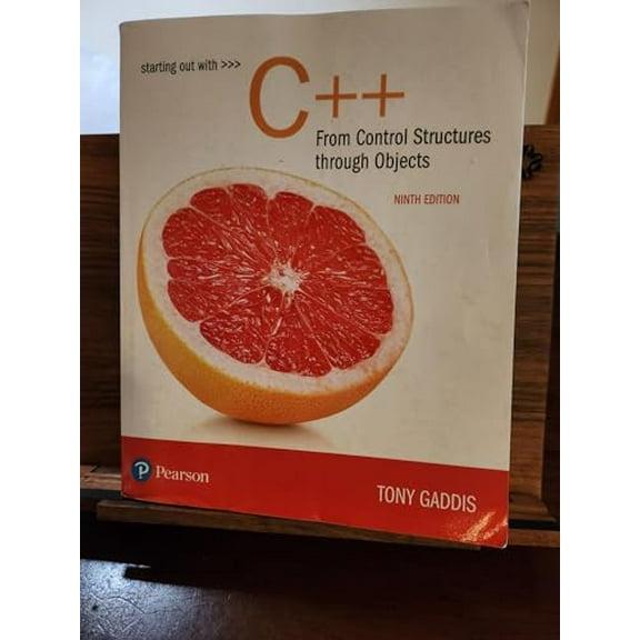 Pre-Owned Starting Out with C   from Control Structures to Objects (Paperback) 0134498372 9780134498379