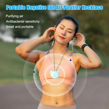 

Mini Portable Air Purifier Necklace Wearable Anti-dust USB Charging for Travel Home New