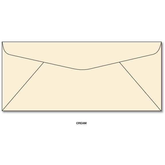 Cream #10 Business Size Envelopes - 50 Envelopes
