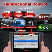 Autel MX808 MaxiCheck 2022 Upgraded Version Compatiable with BT506 MV108 MV105 Automotive OBD2 Scanner All System Diagnostic Tool Bi-Directional Control Same as MaxiCOM MK808 28+ Services FCA Access