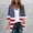 014 Multicolor, variant on Women's Independence Day Printed Chiffon Cardigan Holiday Beach Cover Up Casual Tops Patriotic Shirts