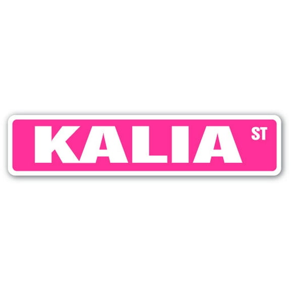 KALIA Street Sign Childrens Name Room Sign | Indoor/Outdoor | 18" Wide