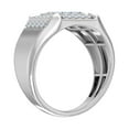 thumbnail image 2 of 3/4 Carat Men Diamond Wedding Band Ring in 14K White Gold(Ring Size 12.5), 2 of 6