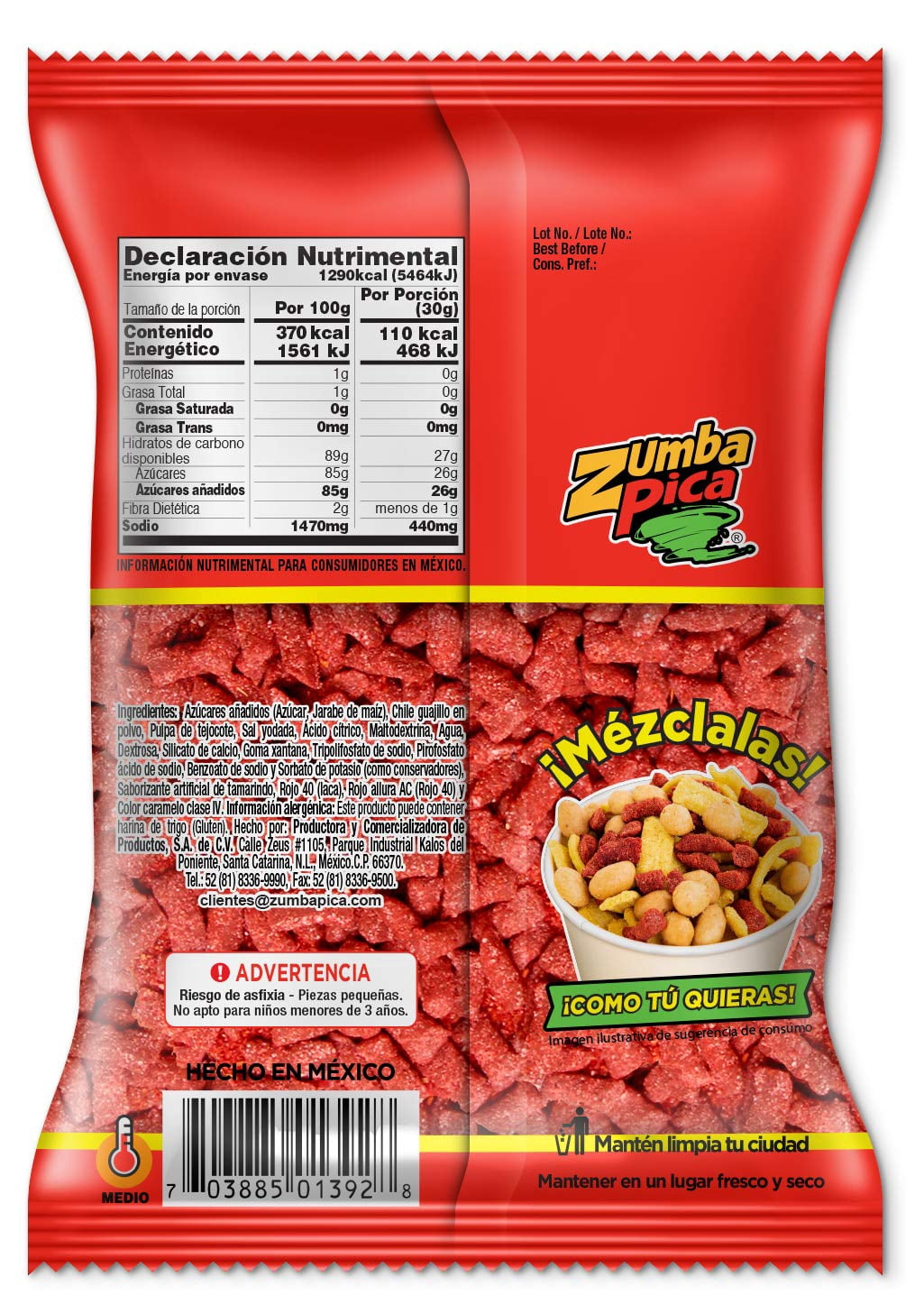 ZumbaPica Forritos Tiritas 12.3 oz