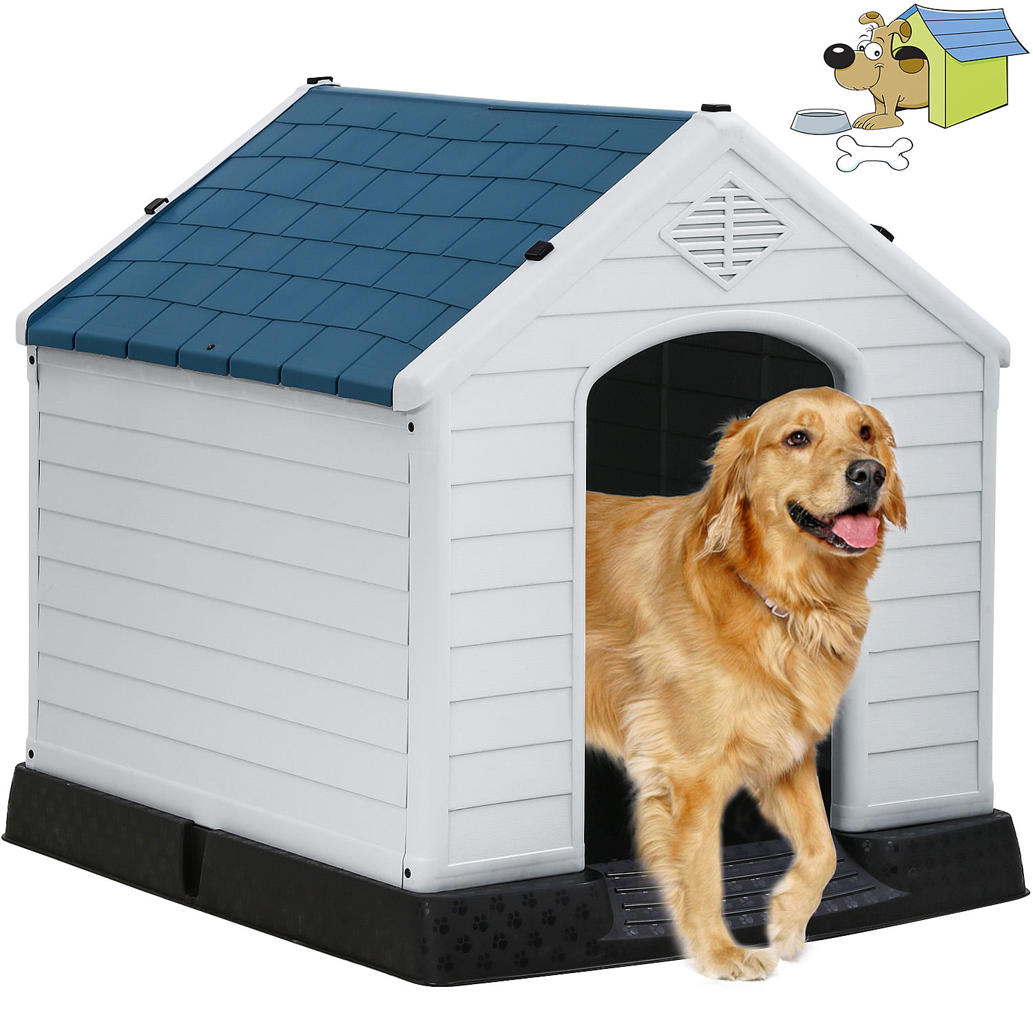 Indoor Outdoor Dog  House  Big Dog  House  Plastic Dog  Houses  for Small  