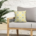 thumbnail image 2 of Sunny Citrus Outdoor Geometric Flower Printed Pillow 18 x 18 in Multi, 2 of 5