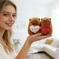 thumbnail image 5 of Gaiwos 2 PCS Love Capybara Plush with Holding Heart 4 inches, Adorable Capybara Stuffed Animal Soft Plushies Toys, Romantic Sweet Gifts for Kids and Girlfriend, 5 of 5