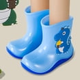 thumbnail image 6 of Hpapadks Toddler Rain Boots Elastic Mouth Textured Soles Non Slip Light Comfortable Water Boots Toddler Shoes Sky Blue 5.5-6 Years, 6 of 7
