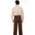 thumbnail image 2 of Scully RW335-BRN-33 Men Leather 95 Percent Cotton 5 Spandex Stretch Canvas Weave Pant, Brown - 33, 2 of 2