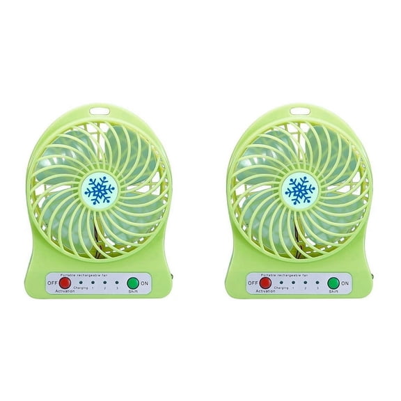 2 x Mini fan-Green