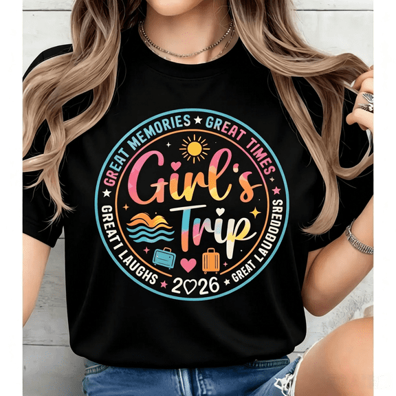 Classic Unisex Cotton Tee – Girls Weekend Trip 2026 Memory Shirt