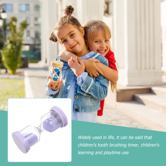 STRANDCHIC Violet Timer for Desktop, Reusable Sand Clock for Home, Office, Study, and Decorative Use