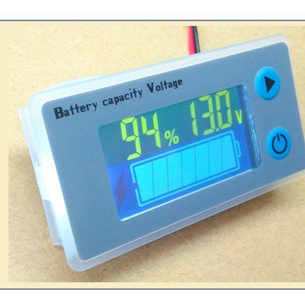 Digital Voltmeter Voltage Tester Universal LCD Car Battery Capacity Indicator 