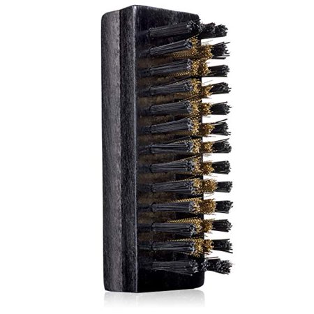Trolleycar Small Suede Brush with Brass Bristles | Cleans, Softens, and Restores Texture of Nubuck Leather and (Best Way To Clean Suede Leather)