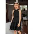 thumbnail image 6 of Arshiner Girls Dress Kids Halter Sleeveless Elegant Flowy Summer Casual A-Line Dress, 6 of 8