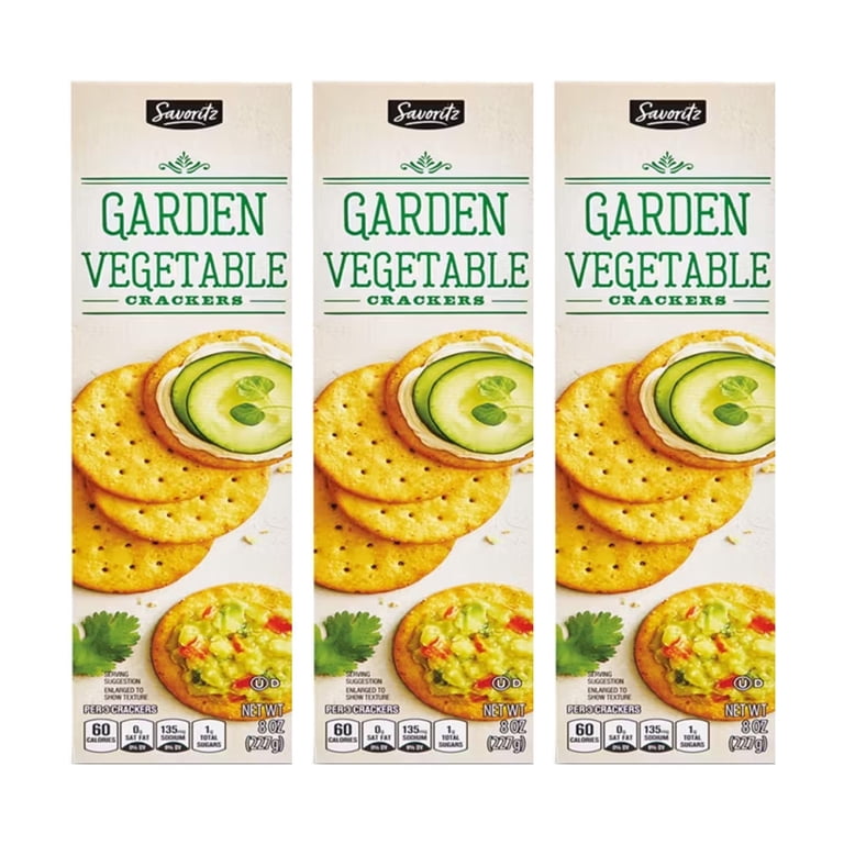 SAVORITZ - Vegetable Entertainment Crackers: Delicious Fun for Any