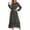 Black2, variant on Hyknon Fall Dresses for Women 2025 Fashion Boho Floral Printed Round Neck Long Sleeve Maxi Dresses A-line Loose Fit Elastic Waist Swing Dresses