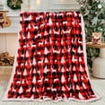 thumbnail image 4 of Hitime Cobija Individual de Lana Sherpa Navideña para Sofá Cama para Adultos, Cobija Suave y Cálida para el Invierno, Cobija Gruesa y Peluda (Individual, 60" x 80"), 4 of 7