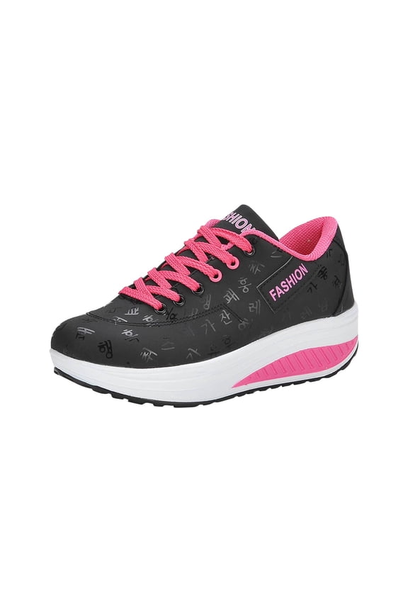Women's Fashion Sport Breathable Platform Sneakers Casual Running Walking Shoes, Women Arch Support Walking Shoes, Comfortable Orthotic Non Slip Work Sneakers for Foot Pain Relief