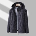 thumbnail image 2 of Spring Autumn Hooded Coat for Men,maple Leaf Print Windproof Jacket With Pocket ,plus Size Windproof Rainproof Overcoat M-5XL Plus Size, 2 of 5