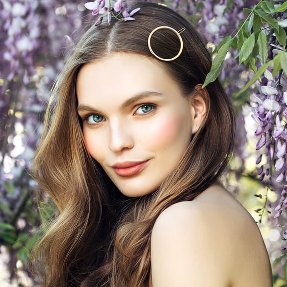 Raindrops 2Pcs Hair Clips Metal Ponytail Holders for Hair Daily Styling