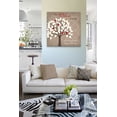 thumbnail image 3 of MuralMax Custom Anniversary Tree Decor - Personalized Family Canvas Wall Art - Gifts For Wedding, Housewarming, Bridal Shower, Birthdays, Retirement, Office Parties- Color - Taupe - Size 12 x 12, 3 of 5
