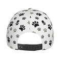 thumbnail image 4 of Baseball Cap, Cute paw prints black grey Trucker Hats Women Dad Hat for Workouts - Baseball hat Adjustable Size, 4 of 7