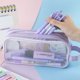 thumbnail image 5 of Estuche de malla transparente para lápices, portátil, para exámenes de estudiantes, para niños y niñas, gran capacidad, almacenamiento de papelería, estuche sencillo para lápices, 5 of 5