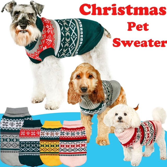 Xihbxyly Suéter para Perro, Suave Franela, Cómodo y Cálido, Elegante Diseño Navideño, Fácil de Limpiar, Perfecto para Mascotas Pequeñas, Tallas Xs-Xl.