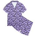 thumbnail image 3 of MIASHUI Pyjama Boutonné 2 Pcs Garçon Fille Imprimé de Pâques pour Enfants, Violet, 12-13 Ans, 3 of 5