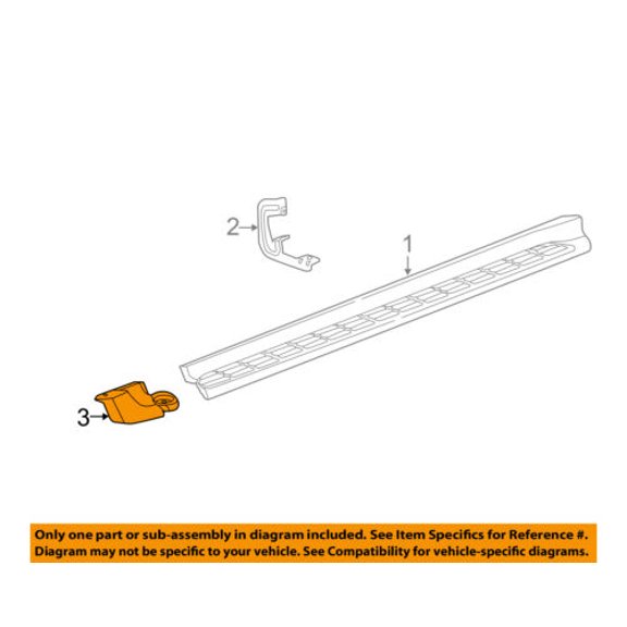 GM OEM RUNNING BOARD-Front Extension Right 23233084