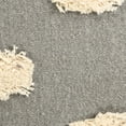 thumbnail image 6 of Laddha Home Designs Handwoven Abstract Dotted Cotton Throw Pillow Cover - 20" - Gray and Cream, 6 of 8