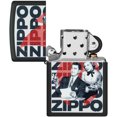thumbnail image 5 of Zippo 46475 Vintage Zippo Design Matte Black Pocket Lighter, 5 of 7