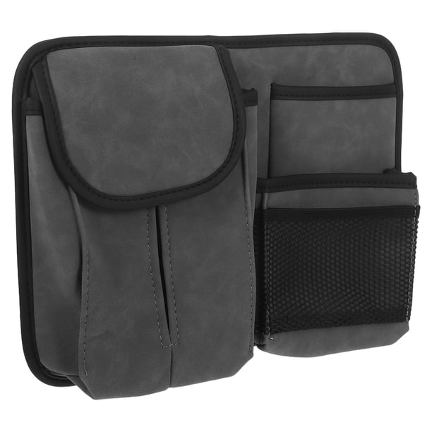 Porta pañuelos para coche: Bolsa multifuncional para el respaldo del asiento con porta pañuelos - Organizador impermeable para el asiento trasero - Bolsillo de almacenamiento para el vehículo